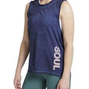 SoulCycle Navy Novelty Core Soul Logo Tank Top Size XS